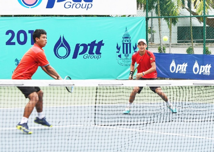 1tennis_พีระภัทร เด็ดทองหลาง(ซ้าย) ธนภัทร นิรัน