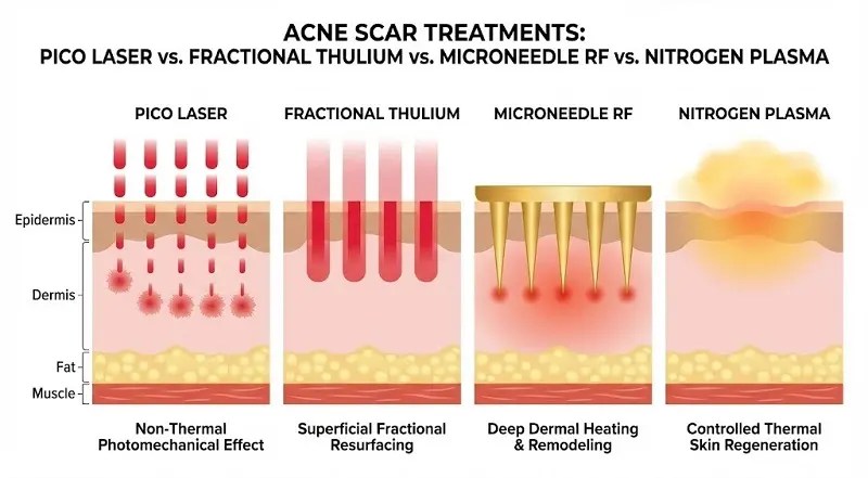 รักษาหลุมสิวด้วยนวัตกรรมหลายระดับชั้น พร้อมผลลัพธ์ที่น่าพอใจ